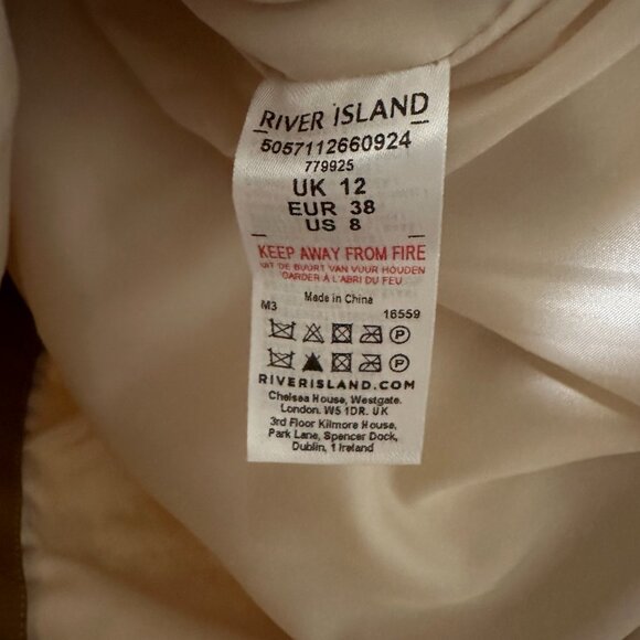 River Island - Faux Leather and Borg Zip Mini Skirt - Size 8 - Picture 13 of 14